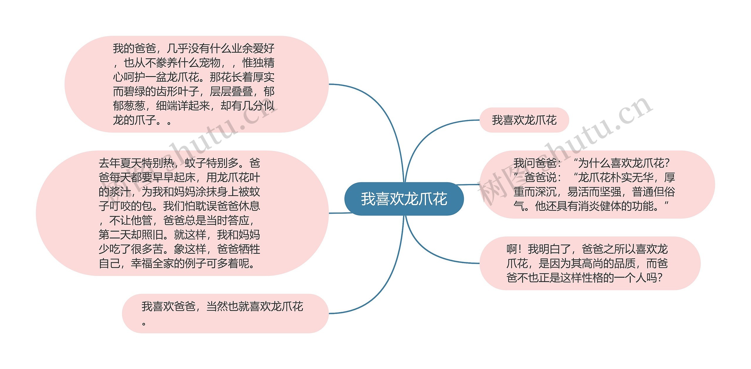 我喜欢龙爪花思维导图