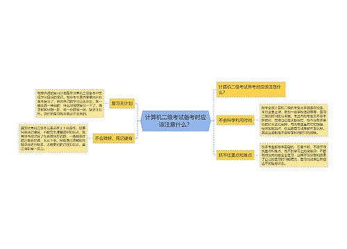 计算机二级考试备考时应该注意什么？