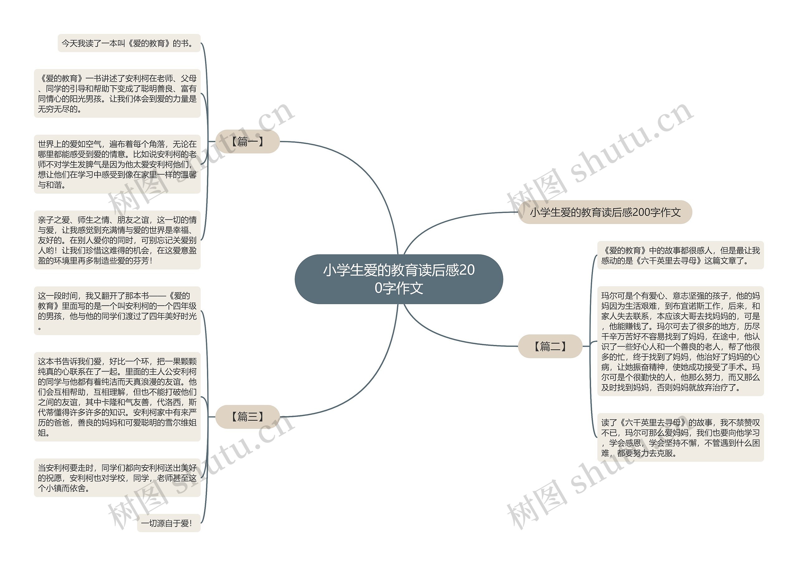 小学生爱的教育读后感200字作文