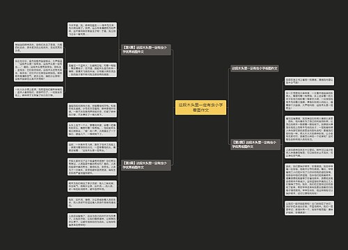这段木头里一定有虫小学看图作文 这段木头里一定有虫小学看图作文