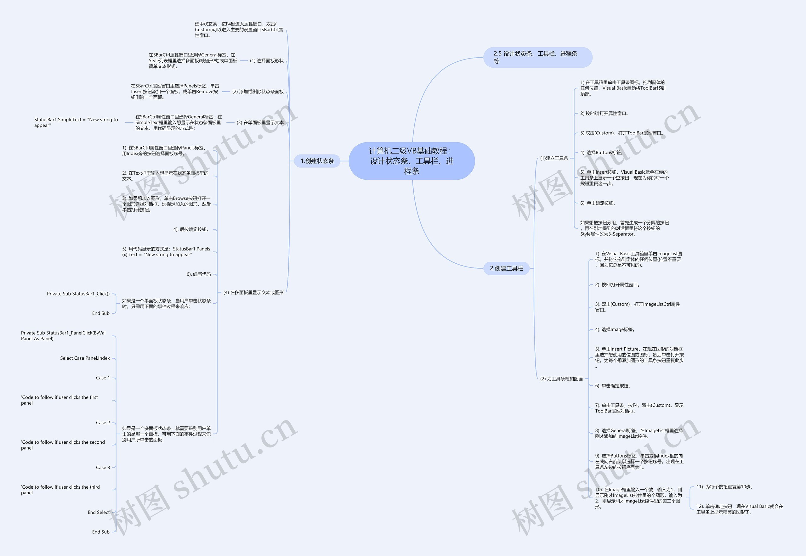 计算机二级VB基础教程:设计状态条、工具栏、进程条 计算机二级VB基础教程:设计状态条、工具栏、进程条
