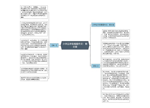 小学五年级看图作文：假文盲