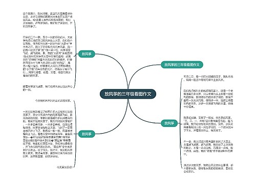 放风筝的三年级看图作文