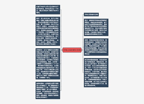 月考之后的家长总结