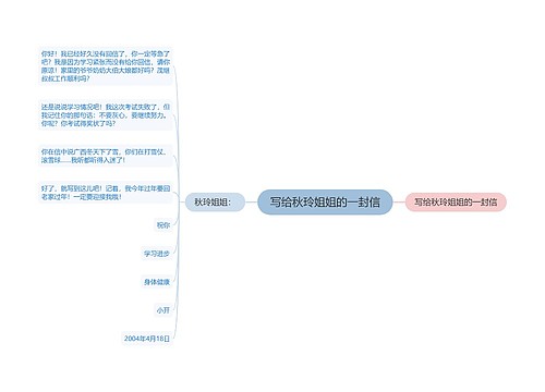 写给秋玲姐姐的一封信