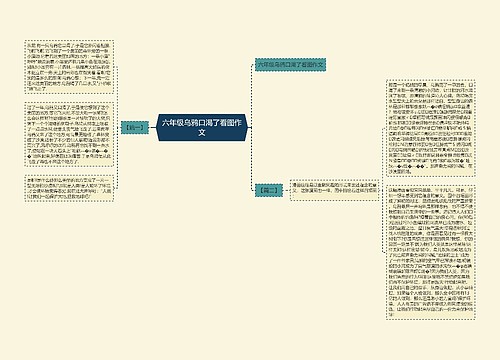 六年级乌鸦口渴了看图作文