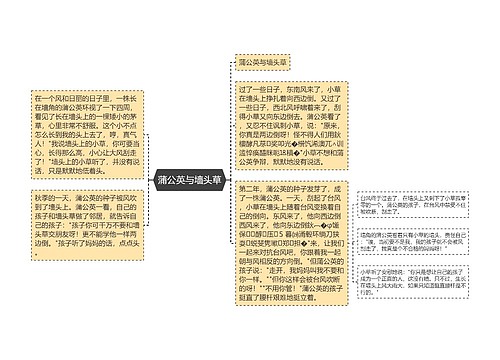 蒲公英与墙头草