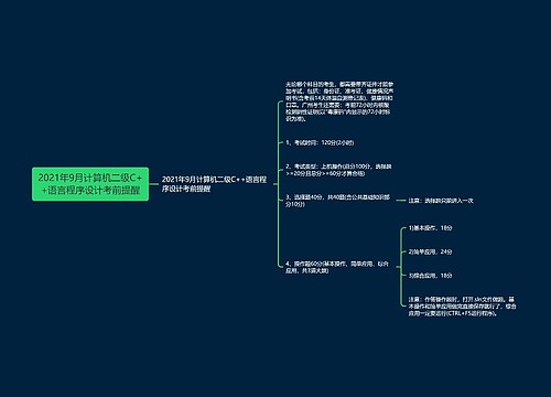 2021年9月计算机二级C++语言程序设计考前提醒