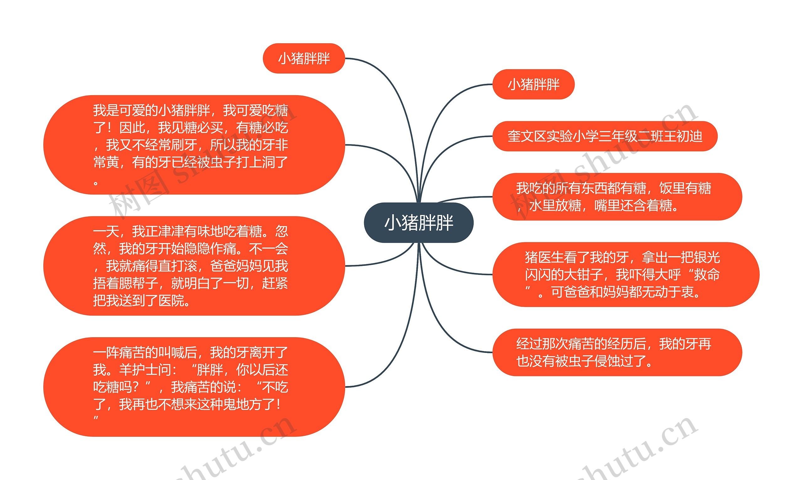 小猪胖胖思维导图