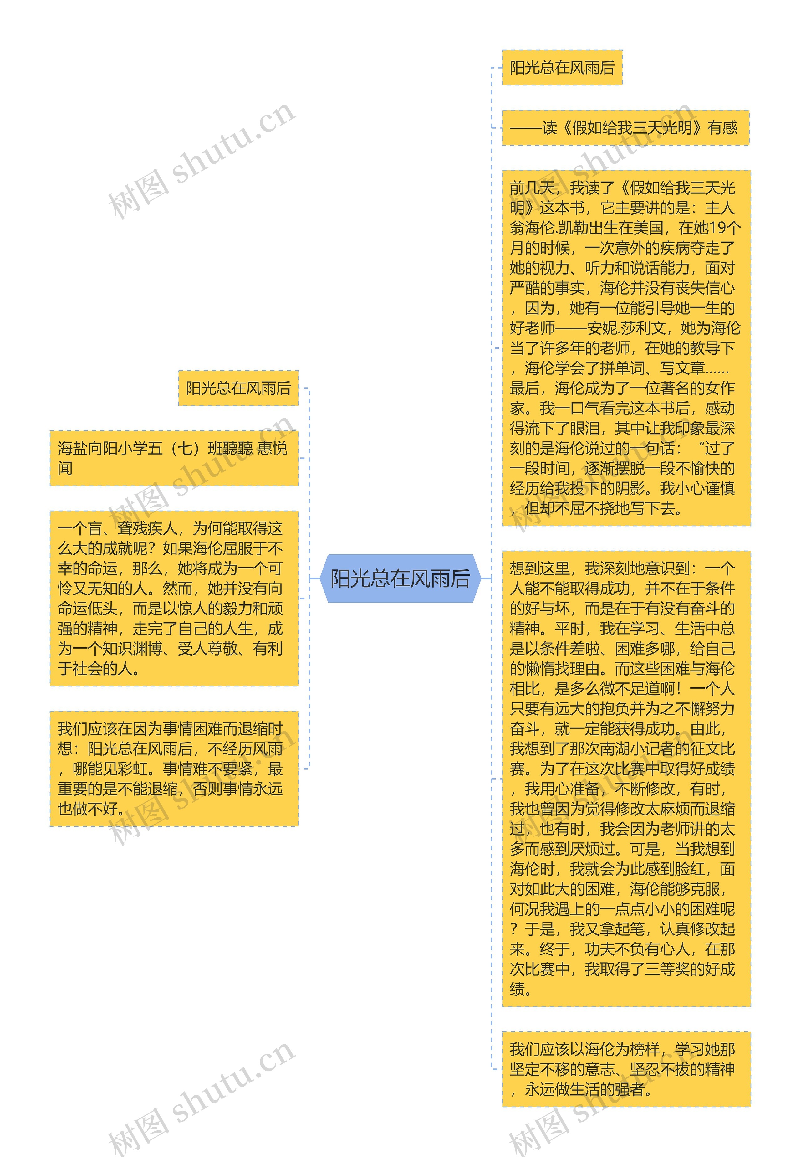 阳光总在风雨后思维导图