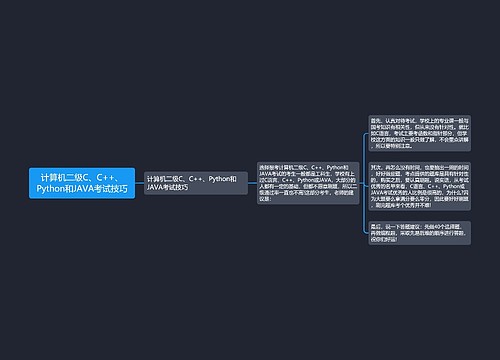 计算机二级C、C++、Python和JAVA考试技巧