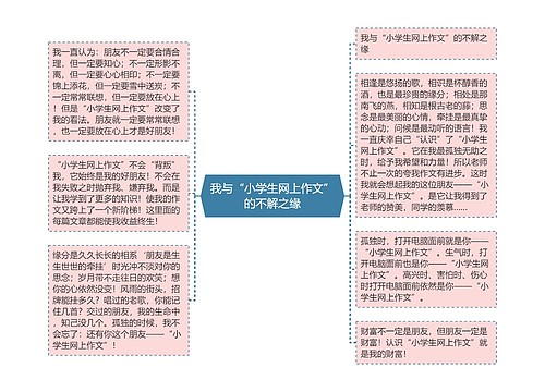 我与“小学生网上作文”的不解之缘