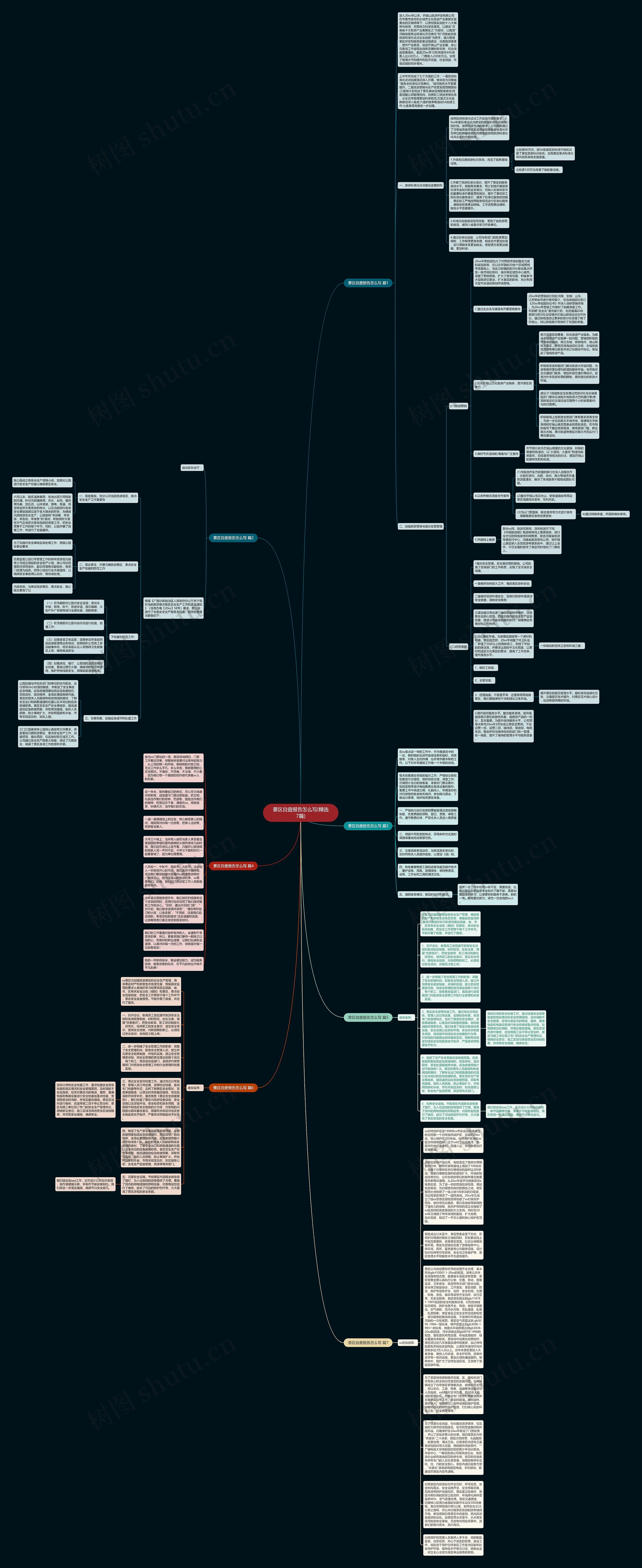 景区自查报告怎么写(精选7篇)思维导图