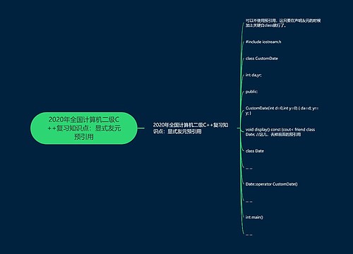 2020年全国计算机二级C++复习知识点：显式友元预引用