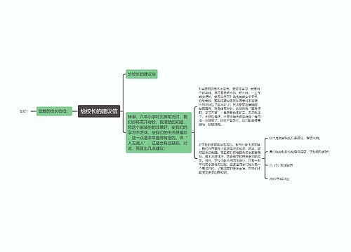 给校长的建议信