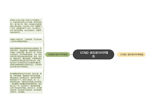 《幻城》读后感300字精选