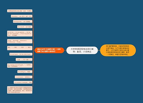 ​大学英语四级考试词汇辅导：副词、介词表达