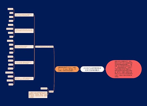 2022年下半年英语四级词汇练习及参考答案(4)