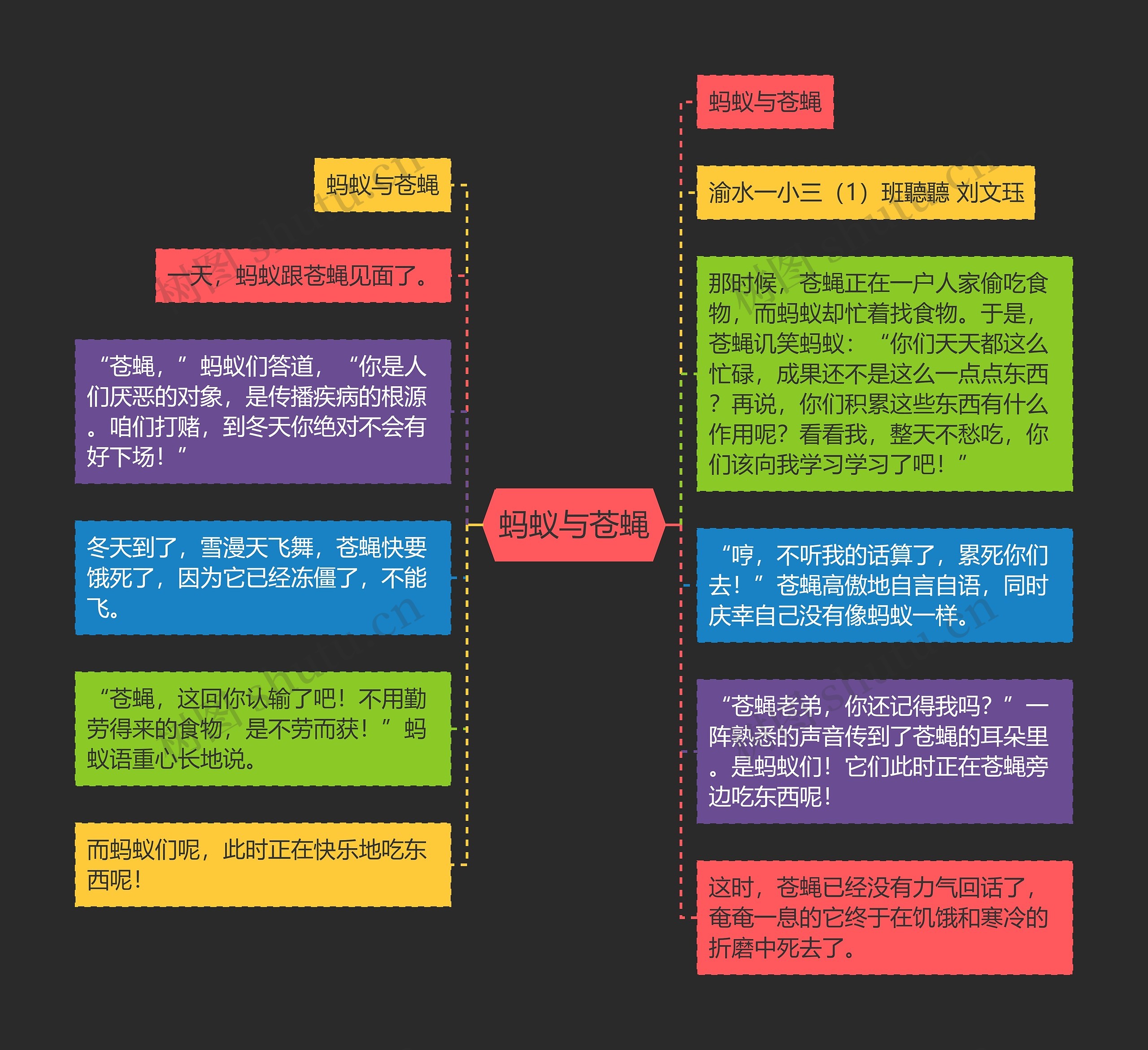 蚂蚁与苍蝇思维导图