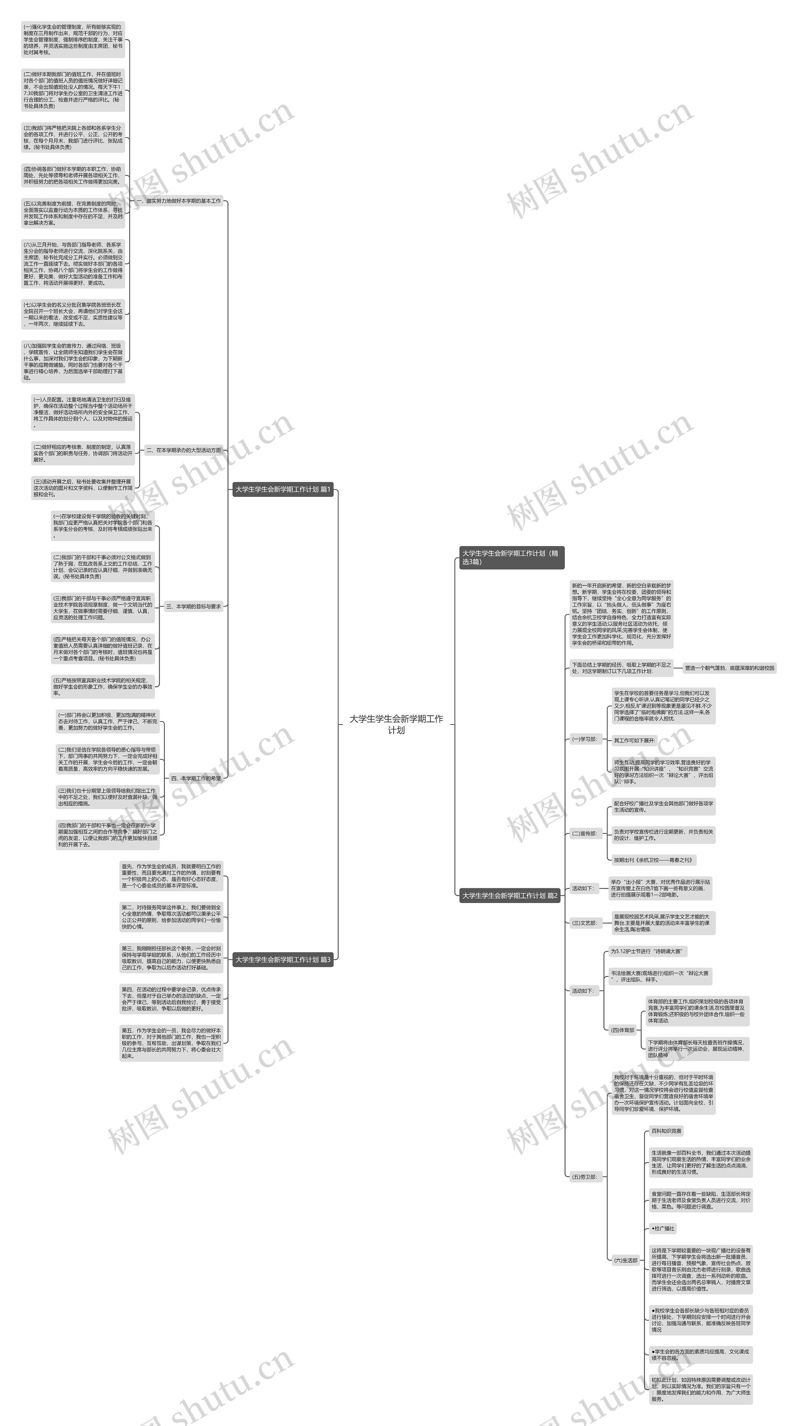 大学生学生会新学期工作计划