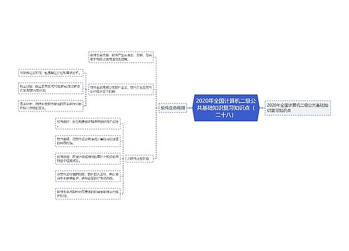 2020年全国计算机二级公共基础知识复习知识点（二十八）