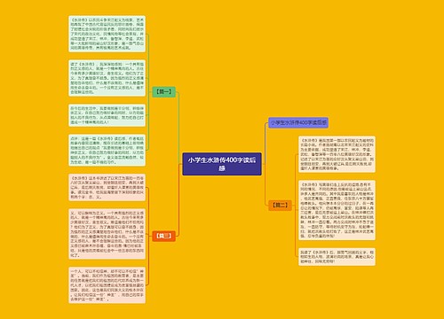 小学生水浒传400字读后感