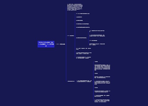 2020年12月计算机二级C++考点解析：C++语言概述