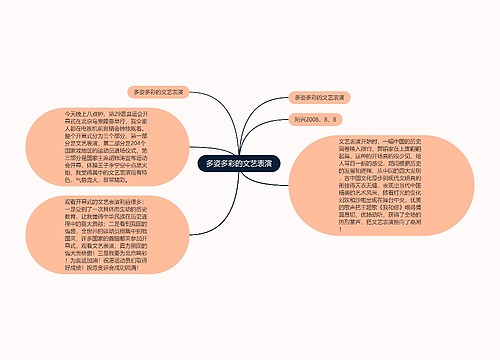 多姿多彩的文艺表演 多姿多彩的文艺表演
