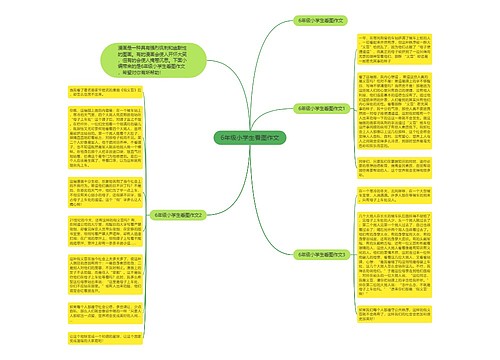 6年级小学生看图作文