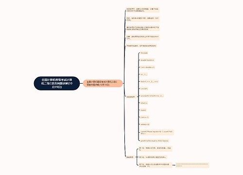全国计算机等级考试计算机二级C语言例题讲解(10月19日)