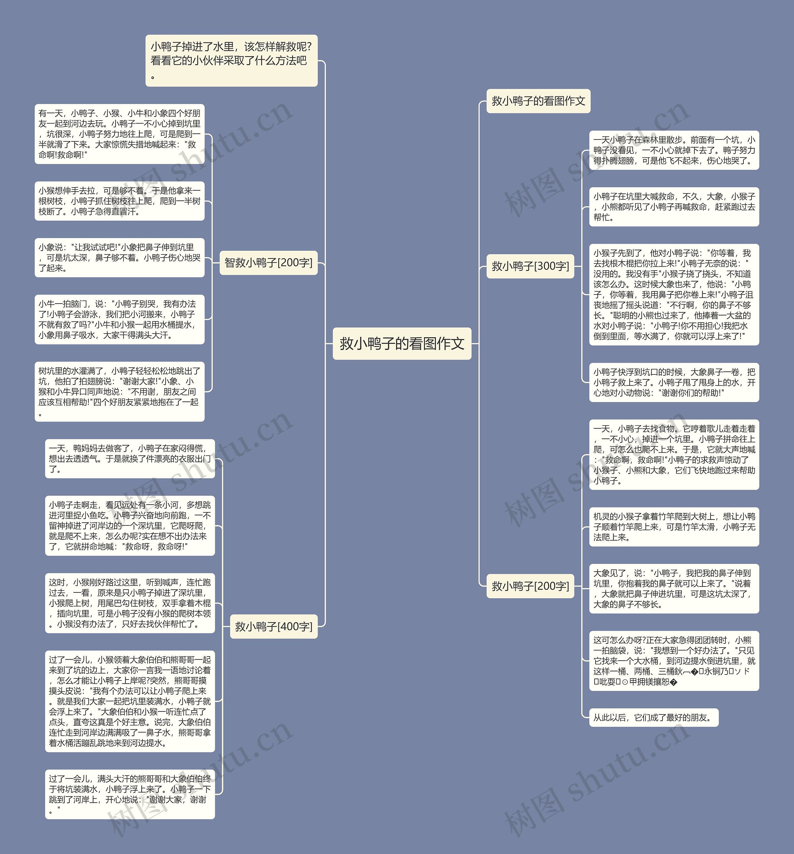 救小鸭子的看图作文 救小鸭子的看图作文