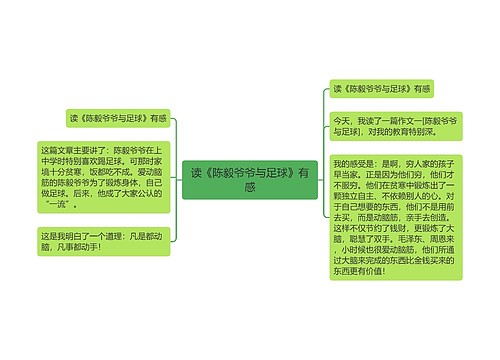 读《陈毅爷爷与足球》有感