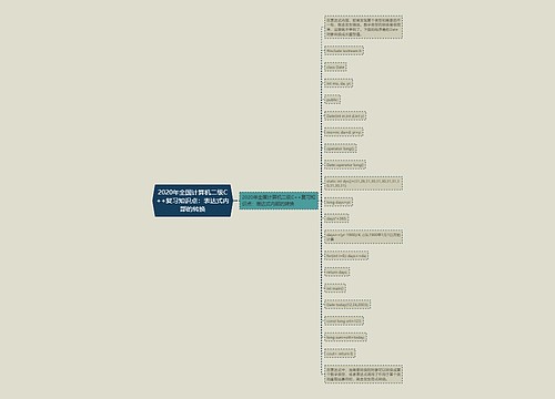 2020年全国计算机二级C++复习知识点：表达式内部的转换