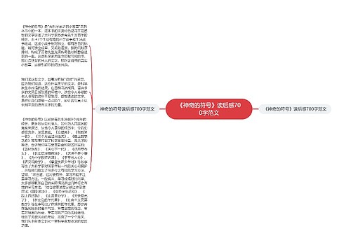 《神奇的符号》读后感700字范文