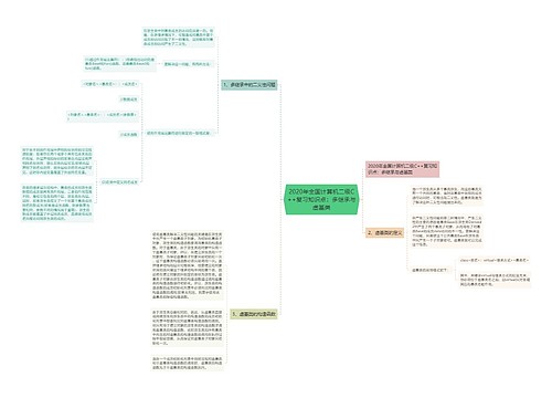 2020年全国计算机二级C++复习知识点：多继承与虚基类