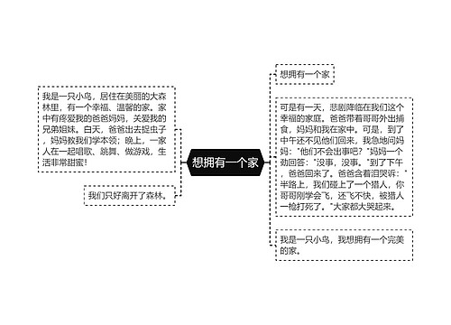 想拥有一个家