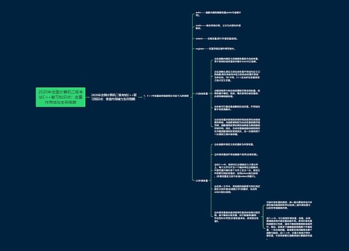 2020年全国计算机二级考试C++复习知识点：变量作用域与生存周期