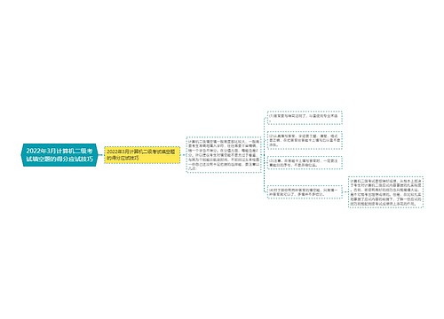 2022年3月计算机二级考试填空题的得分应试技巧