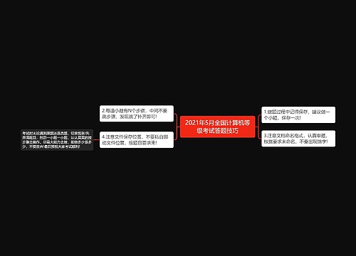 2021年5月全国计算机等级考试答题技巧