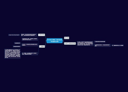 2019年计算机二级VB语言考点递归过程