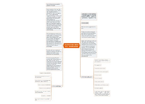 2022年6月英语六级写作作文:如何成功说英语 2022年6月英语六级写作作文:如何成功说英语