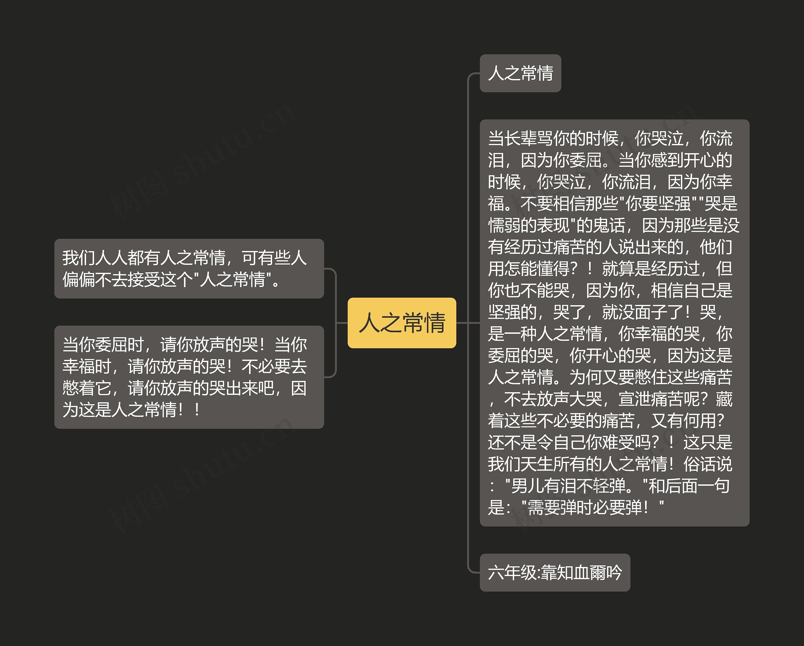 人之常情思维导图