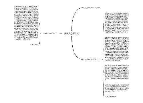 法在我心中作文