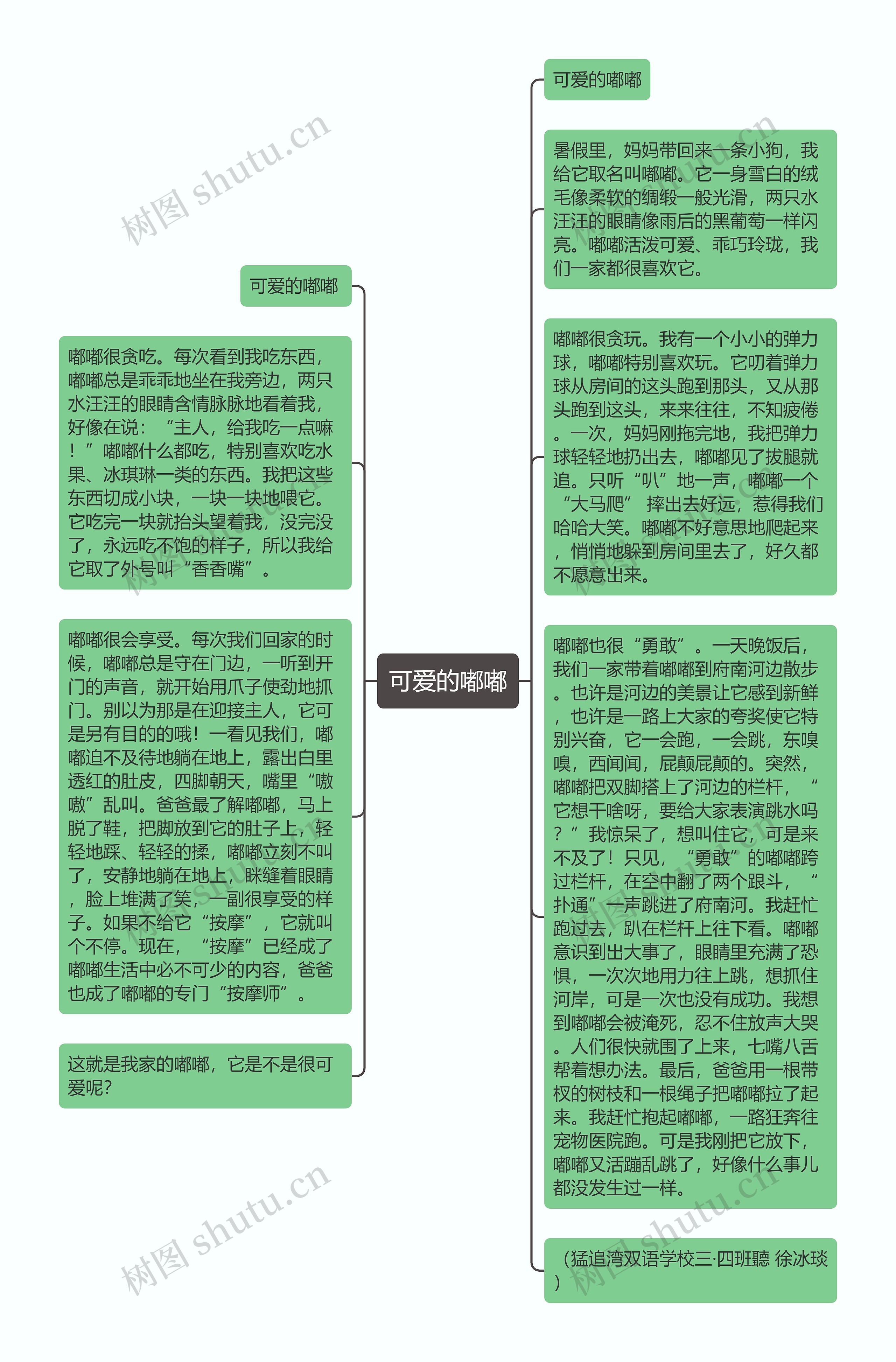 可爱的嘟嘟思维导图