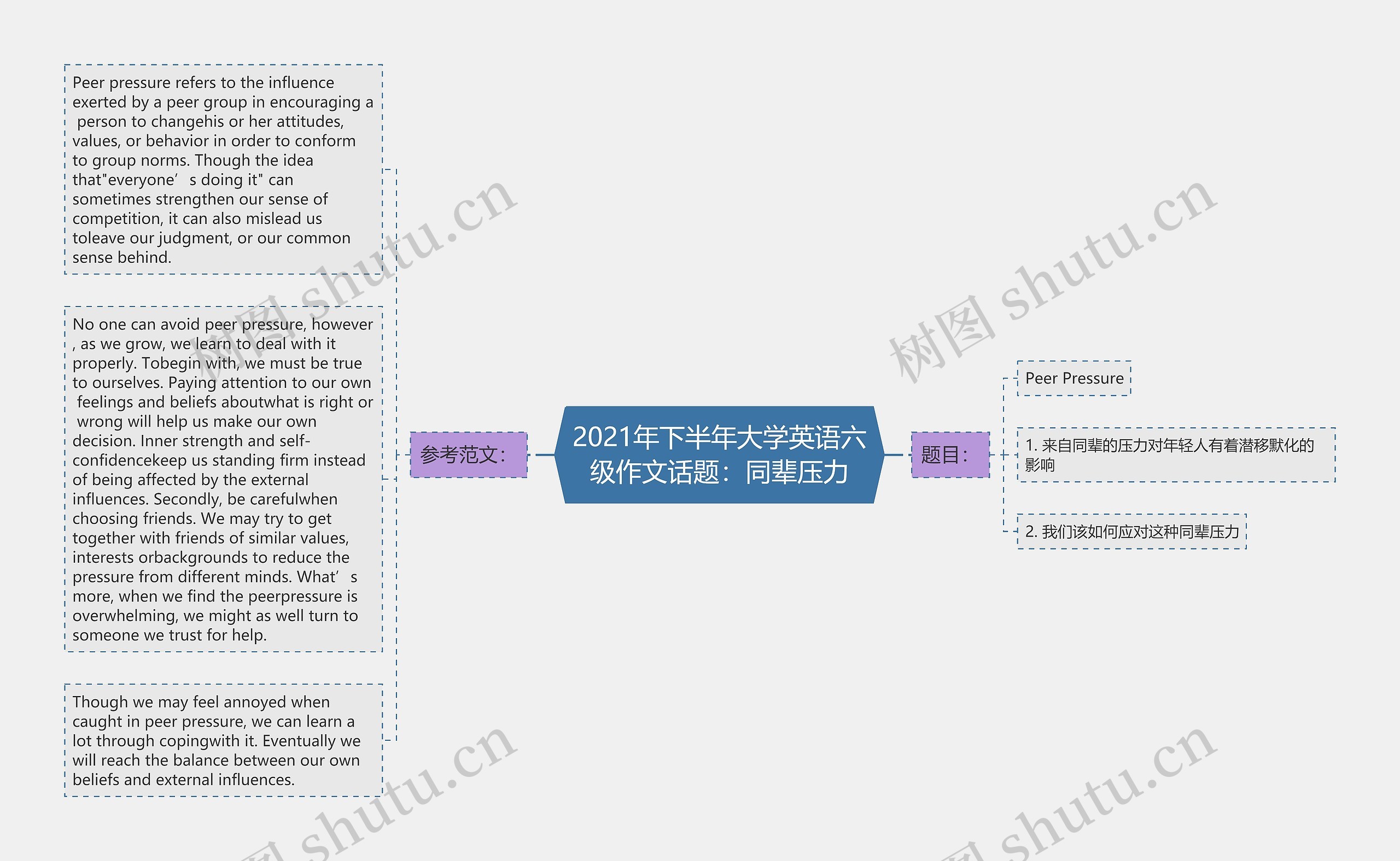 2021年下半年大学英语六级作文话题：同辈压力