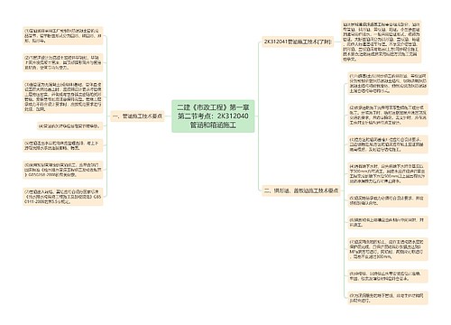 二建《市政工程》第一章第二节考点:2K312040管涵和箱涵施工 二建《市政工程》第一章第二节考点:2K312040管涵和箱涵施工