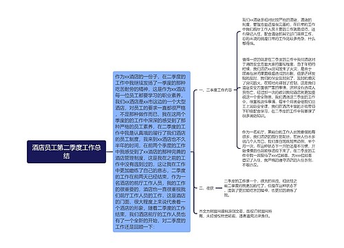 酒店员工第二季度工作总结