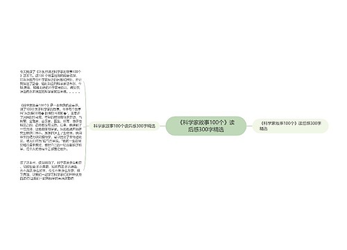 《科学家故事100个》读后感300字精选