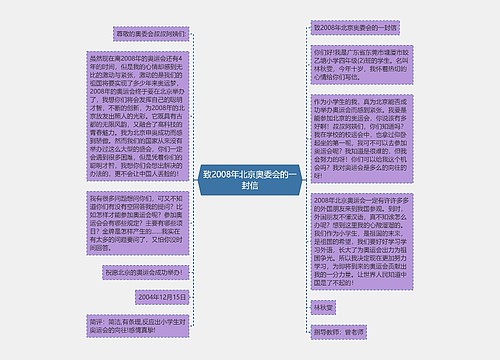 致2008年北京奥委会的一封信