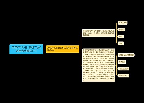 2020年12月计算机二级C语言考点解析(一)